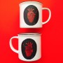 Illustrated ceramic mug heart 2 Cé-Marina Shop