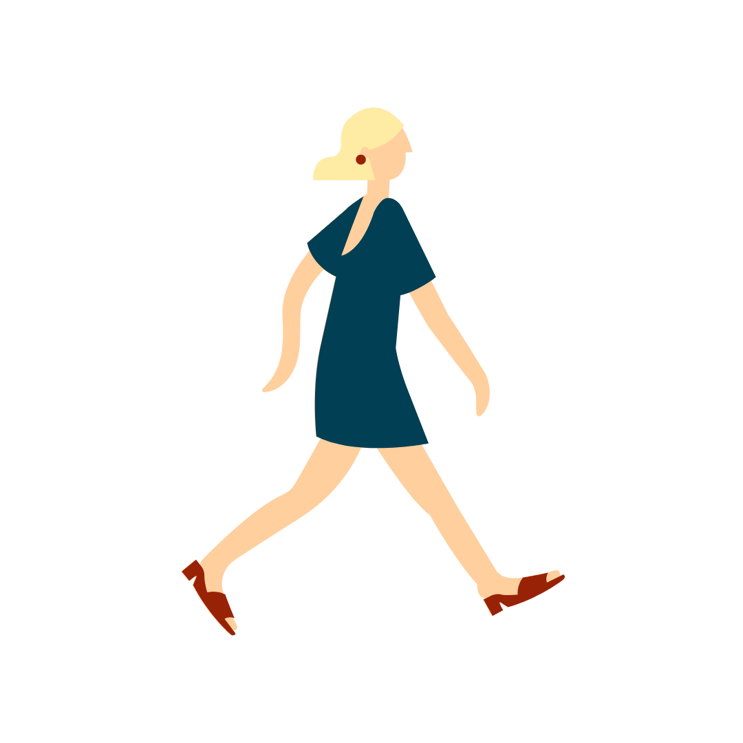 girl walking