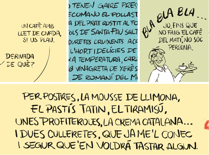 Muestra de lettering utilizado para complementar las ilustraciones